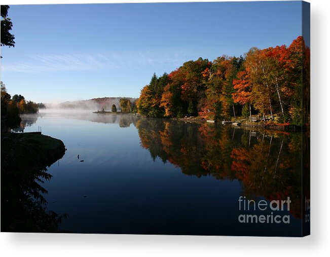 Landscape Acrylic Print featuring the photograph Mill Lake Thanksgiving by Margaret Sarah Pardy
