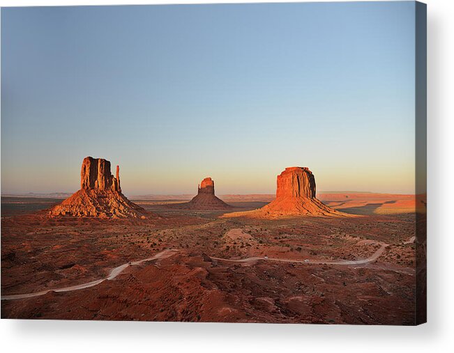 Monument Acrylic Print featuring the photograph Mittens and Merrick Butte Monument Valley by Alexandra Till