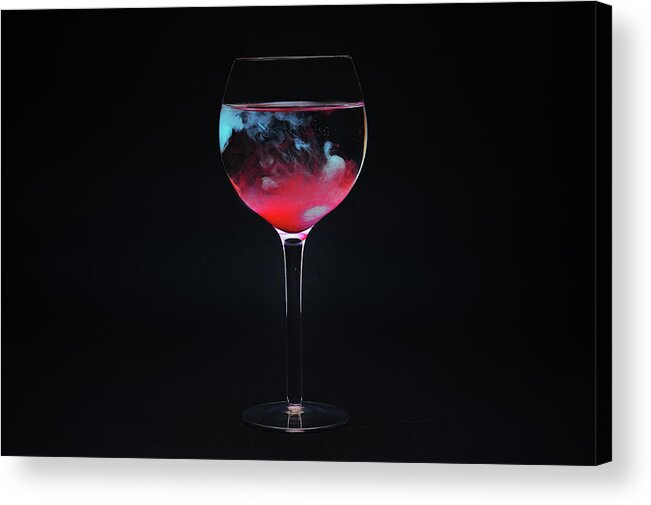 Black Background Acrylic Print featuring the photograph Mixed Colors by Dennisphotography(dennis Biederer)