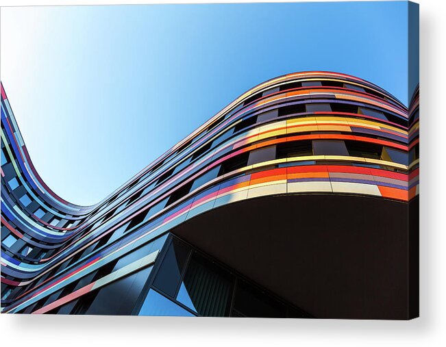 Working Acrylic Print featuring the photograph Modern Office Architecture by Mf-guddyx