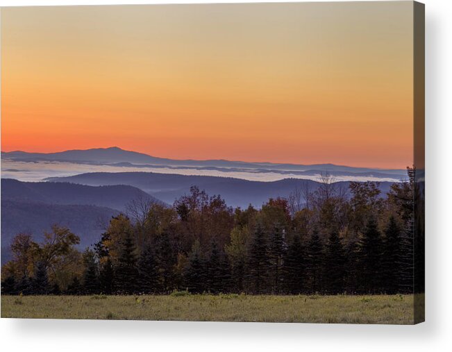 East Dover Vermont Acrylic Print featuring the photograph Monadnock From Vermont by Tom Singleton