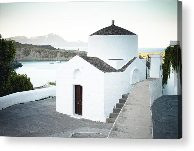 Greece Acrylic Print featuring the photograph Monastery by Alejandra Pinango