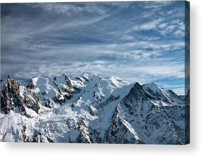 Scenics Acrylic Print featuring the photograph Mont Blanc Massif In Chamonix by © Frédéric Collin