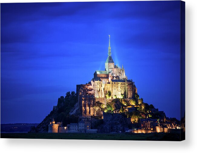 Tranquility Acrylic Print featuring the photograph Mont Saint-michel by Philipp Klinger