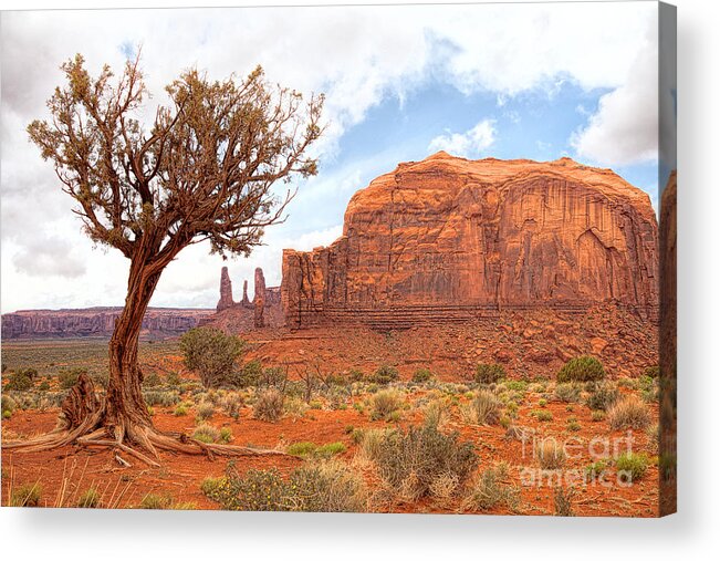 Red Rocks Acrylic Print featuring the photograph Monument to Time by Jim Garrison