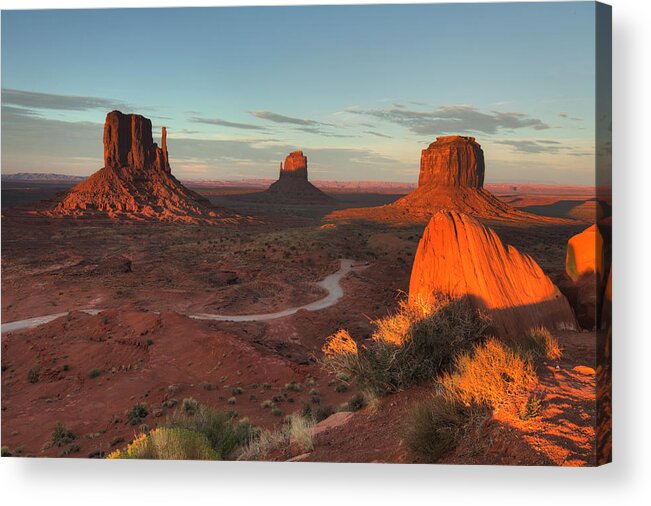 Tranquility Acrylic Print featuring the photograph Monument Valley by Patrick Leitz