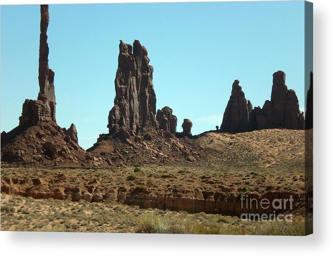 Landscape Acrylic Print featuring the photograph Monuments by Fred Wilson