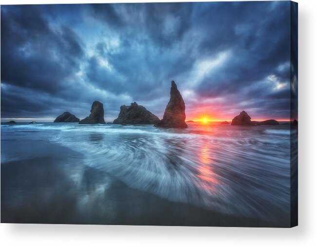 Oregon Acrylic Print featuring the photograph Moody Blues of Oregon by Darren White