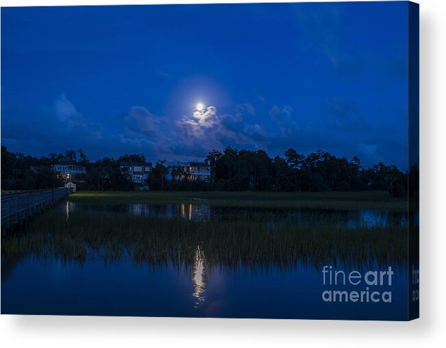 Moon Acrylic Print featuring the photograph Moon Sky by Dale Powell