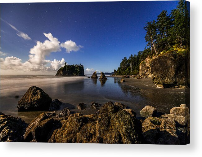 Moonlit Ruby Acrylic Print featuring the photograph Moonlit Ruby by Chad Dutson