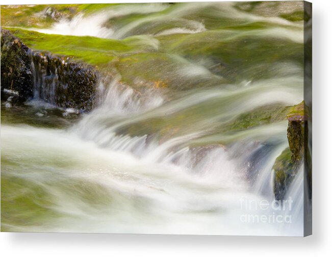 Acadia National Park Acrylic Print featuring the photograph More Than a Trickle by Tamara Becker