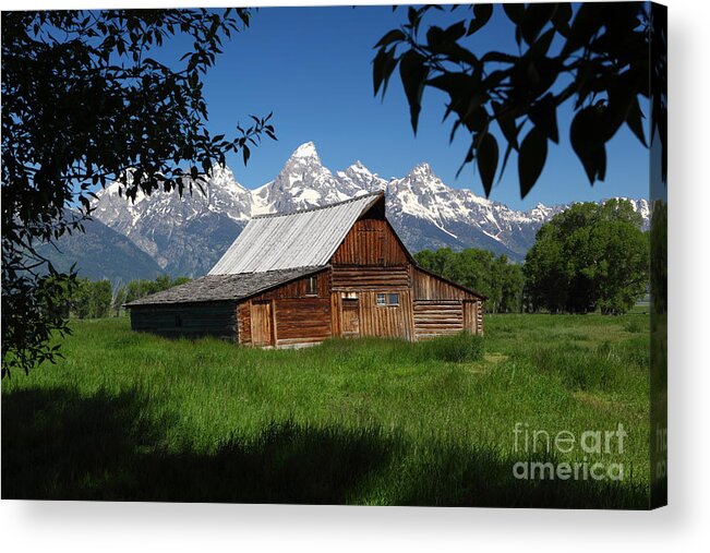 Frame Acrylic Print featuring the photograph Mormon Row Barn by Bill Singleton