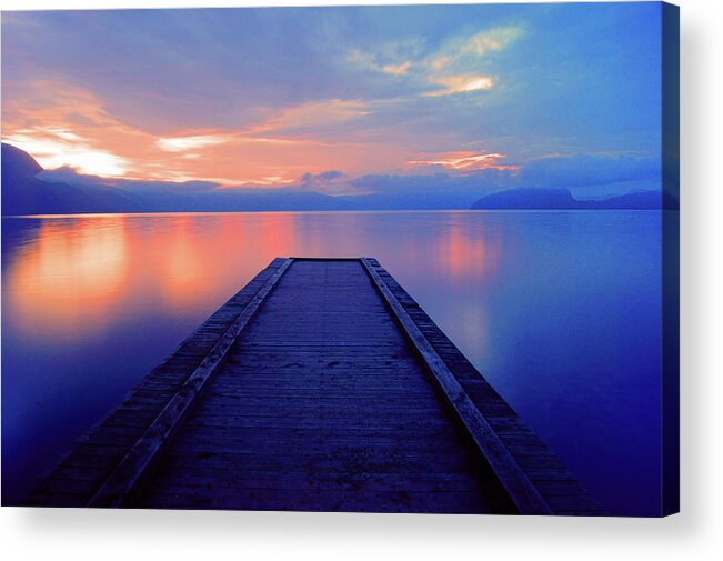 Tranquility Acrylic Print featuring the photograph Morning Lake by The Landscape Of Regional Cities In Japan.