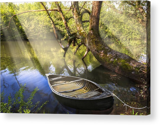 Appalachia Acrylic Print featuring the photograph Morning Mists by Debra and Dave Vanderlaan