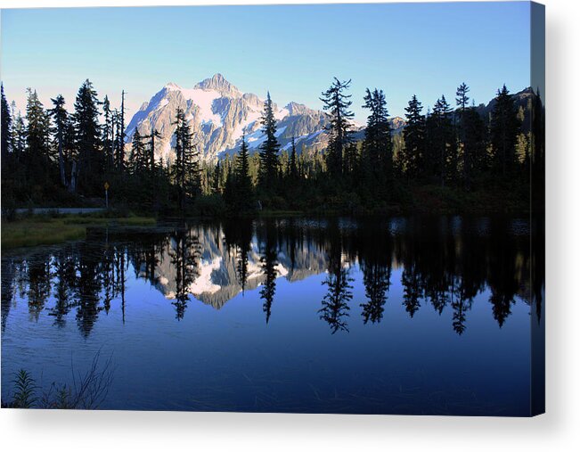 Nature Acrylic Print featuring the photograph Mount Shuksan by Gerry Bates