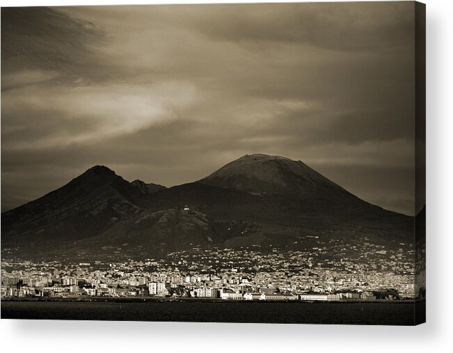 Mount Vesuvius Acrylic Print featuring the photograph Mount Vesuvius 2012 AD by Terence Davis