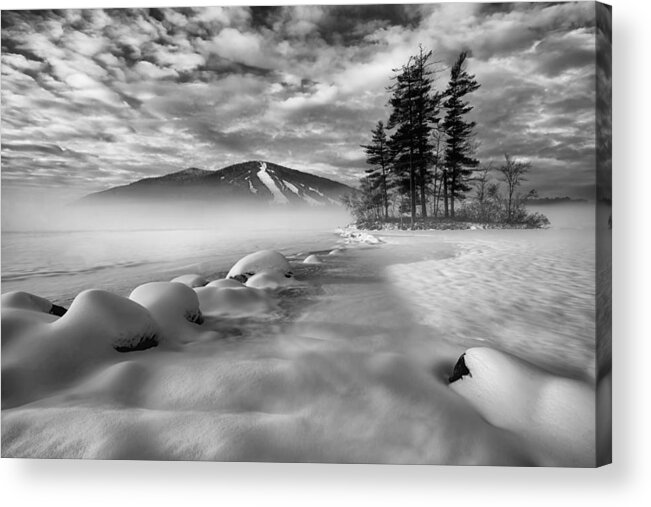 Shawnee Peak Acrylic Print featuring the photograph Mountain in the Mist by Darylann Leonard Photography