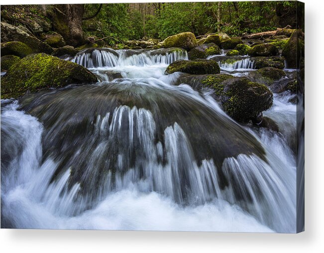 roaring Forks Acrylic Print featuring the photograph Mountain Rush by Mike Lang