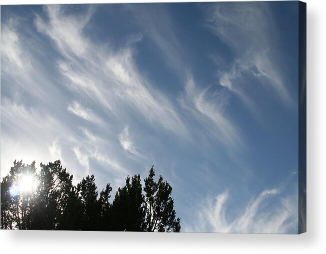 Clouds Acrylic Print featuring the photograph Mountain sky by David S Reynolds