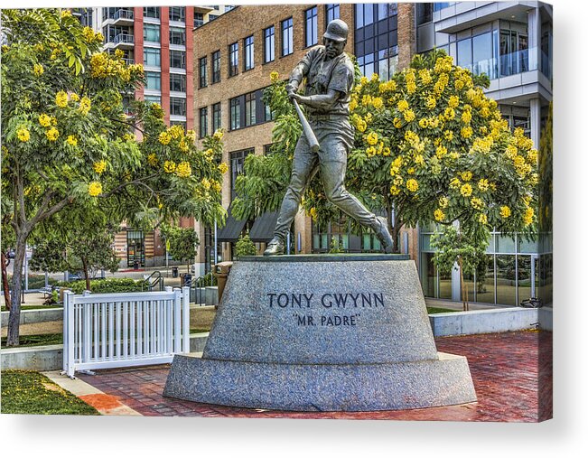 Tony Gwynn Acrylic Print featuring the digital art Mr Padre by Photographic Art by Russel Ray Photos