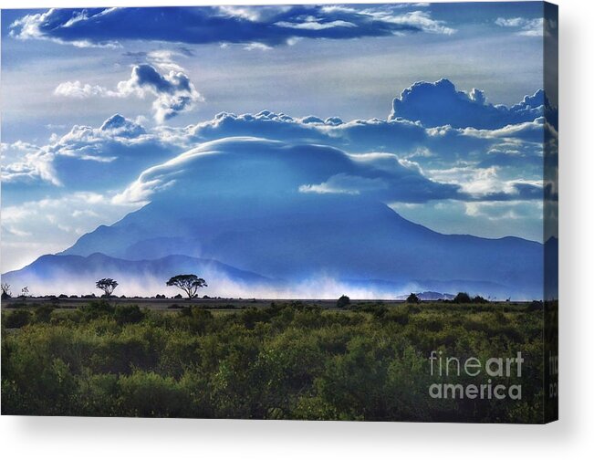 Mt Kilimanjaro Photo Acrylic Print featuring the photograph Mt Kilimanjaro by Kate McKenna