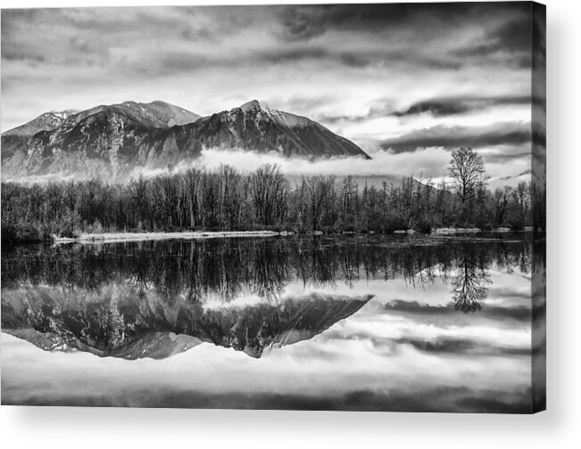 Mt Acrylic Print featuring the photograph Mt. Si Reflections by Kyle Wasielewski