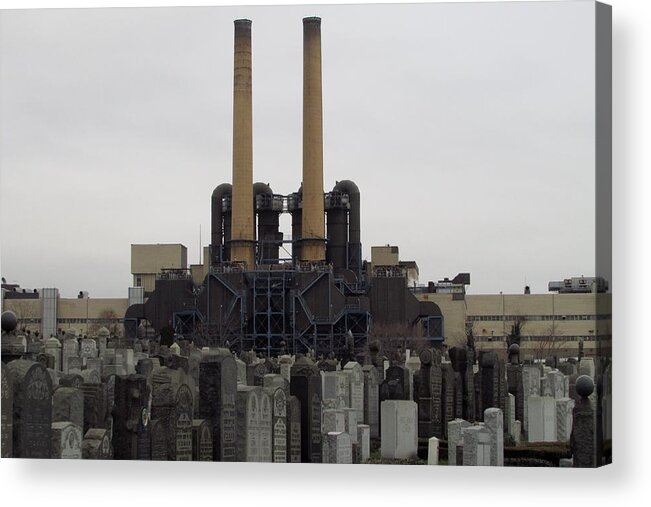  Acrylic Print featuring the photograph Mt Zion Cemetary by Steve Breslow