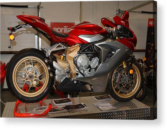 Mv Acrylic Print featuring the photograph Mv Agusta by Lawrence Christopher