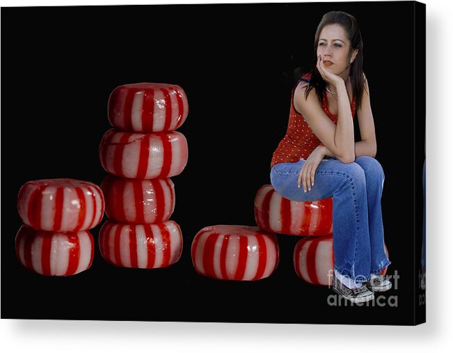 Children Acrylic Print featuring the digital art My favorite chair by Angelika Drake