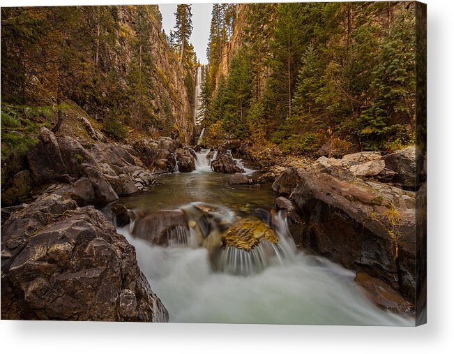 Landscape Acrylic Print featuring the photograph Mystic Falls by Steven Reed