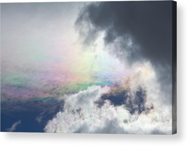 00346013 Acrylic Print featuring the photograph Nacreous Clouds And Evening Sun by Yva Momatiuk John Eastcott