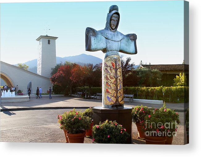 Wingsdomain Acrylic Print featuring the photograph Napa Valley Winery 7D9046 by Wingsdomain Art and Photography