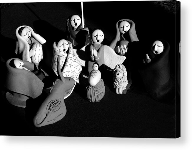 Cresh Acrylic Print featuring the photograph Nativity Earthenware by Ron White