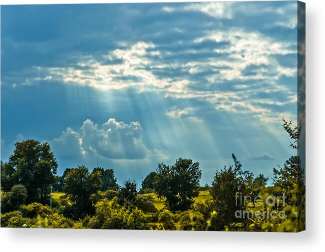 Beam Acrylic Print featuring the photograph Natural Heaven by Geet Anjali