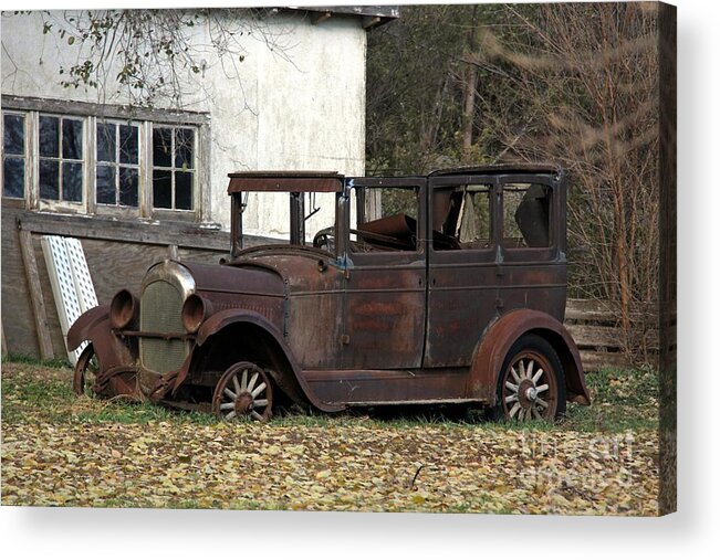 Cars Acrylic Print featuring the photograph Need to be restore by Yumi Johnson