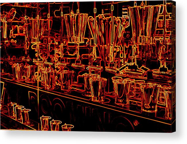 Pail Acrylic Print featuring the photograph Neon by Kathy Bassett
