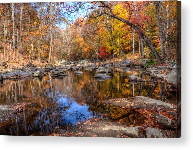 Rock Creek Acrylic Print featuring the photograph Never Too Late by Edward Kreis