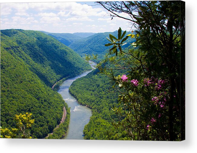 Daniel Houghton Acrylic Print featuring the photograph New River View by Daniel Houghton