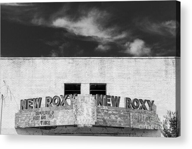 Ms Acrylic Print featuring the photograph New Roxy Theater - Clarksdale Mississippi by T Lowry Wilson