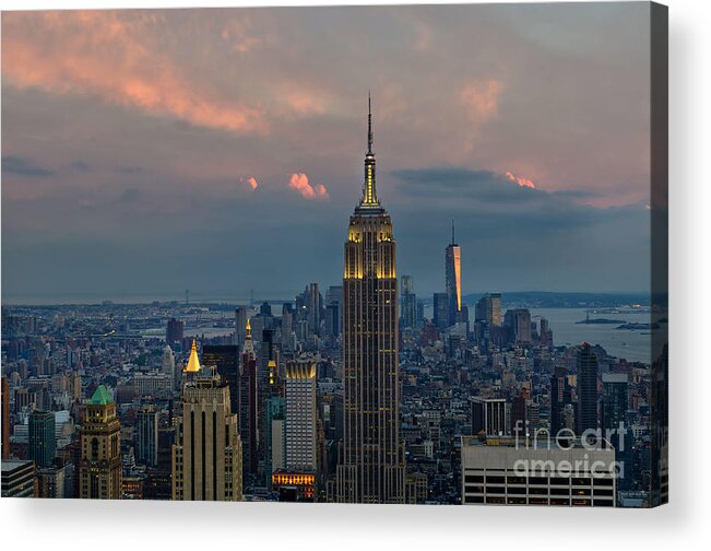 New York City Acrylic Print featuring the photograph New York City by Cathy Alba