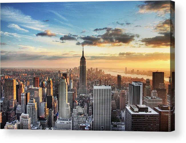 Outdoors Acrylic Print featuring the photograph New York City HDR by Oliver Lopez Asis