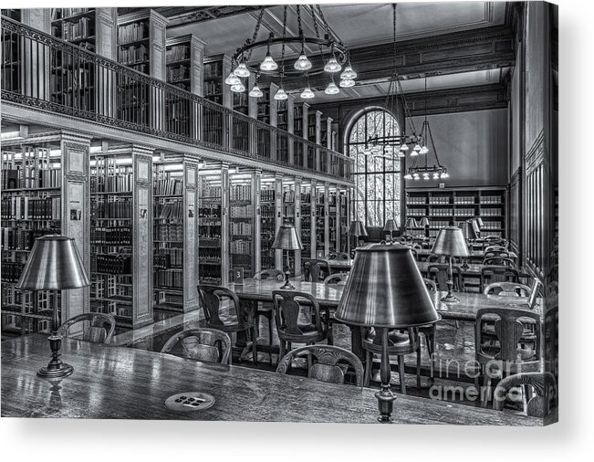 Clarence Holmes Acrylic Print featuring the photograph New York Public Library Genealogy Room II by Clarence Holmes