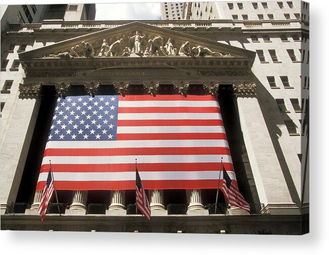 New York Stock Exchange Acrylic Print featuring the photograph New York Stock Exchange by Jim West