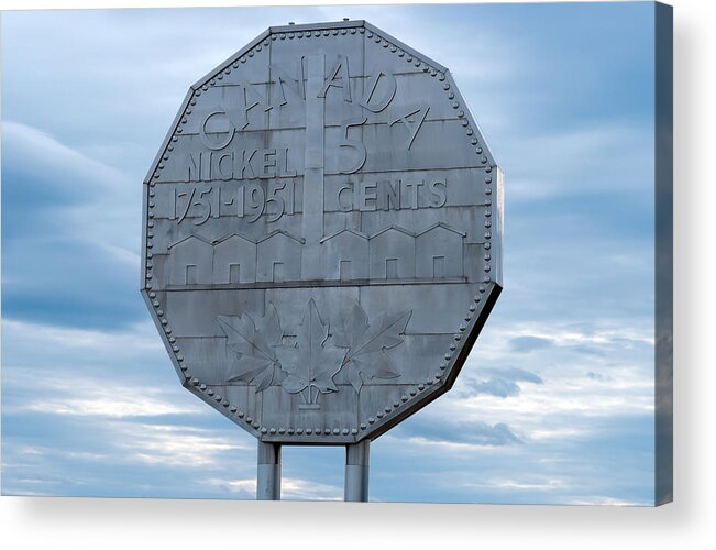 Nickel Acrylic Print featuring the photograph Nickel monument by Marek Poplawski