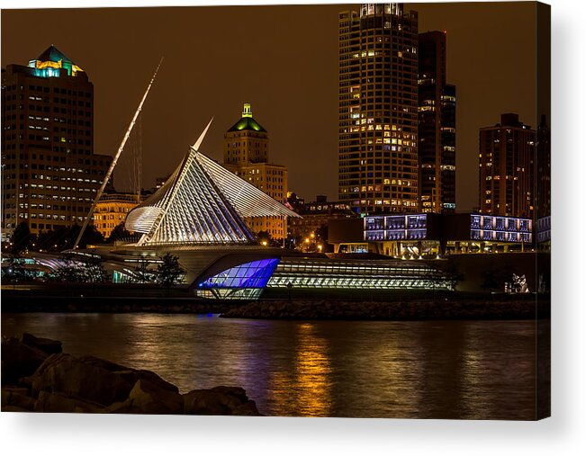 Brise Soleil Acrylic Print featuring the photograph Night in the City by Chuck De La Rosa