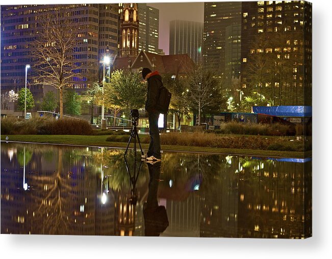 Dallas Acrylic Print featuring the photograph Night Vision by John Babis