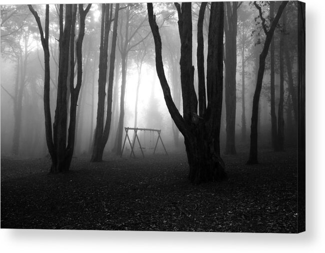 Bw Acrylic Print featuring the photograph No man's land by Jorge Maia