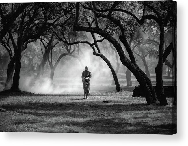 Monk Acrylic Print featuring the photograph No.4 by Adirek M