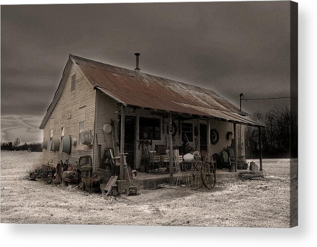 Noland Country Store Acrylic Print featuring the digital art Noland Country Store by William Fields