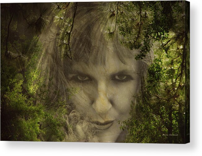 Woman Acrylic Print featuring the photograph Not Nice To Fool Mother Nature by Donna Blackhall